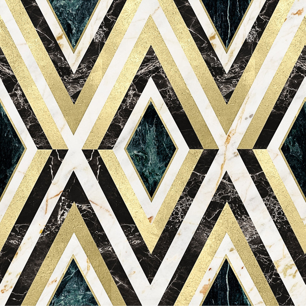Diamonds Metallic Wallpaper