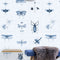 Entomology Wallpaper  option Blue