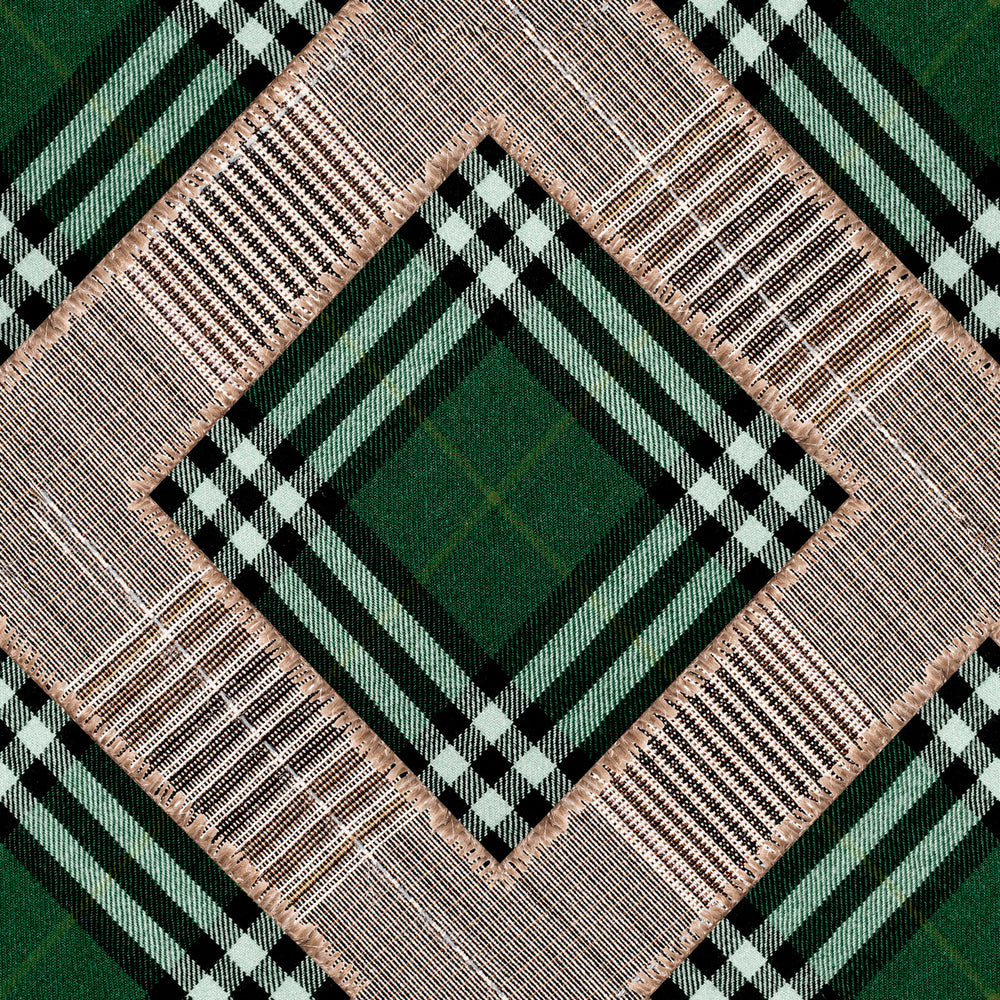 Checkered Patchwork Wallpaper