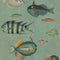 Poissons Wallpaper Sample Swatch  option Green Sample