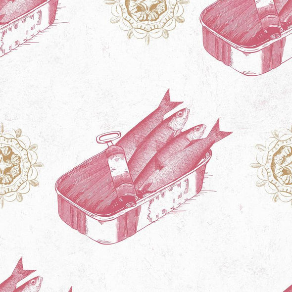 Sardines Wallpaper Sample Swatch