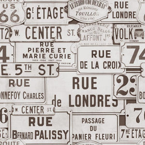 Street Signs Wallpaper Sample Swatch
