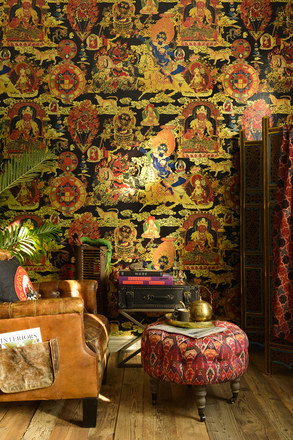 Tibetan Tapestry Metallic Edition Wallpaper
