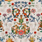 Transylvania Folk Wallpaper  option Ivory