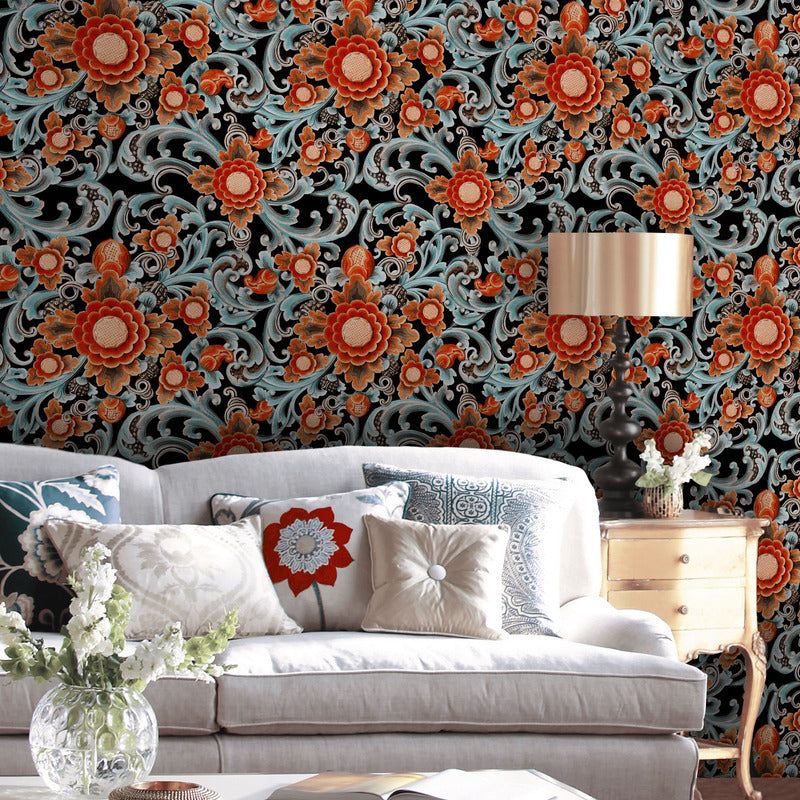 Floral Painting Wallpaper