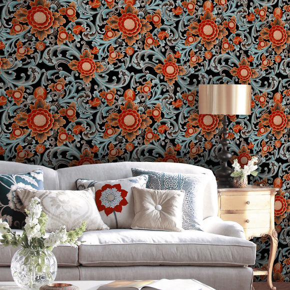 Floral Painting Wallpaper