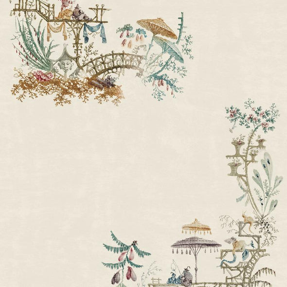 Chinoserie Wallpaper Sample Swatch