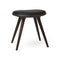 Low Wood Stool  option Dark Stained Beech with Black Leather
