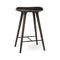 High Wood Stool  option Sirka Grey Stained Beech with Black Leather