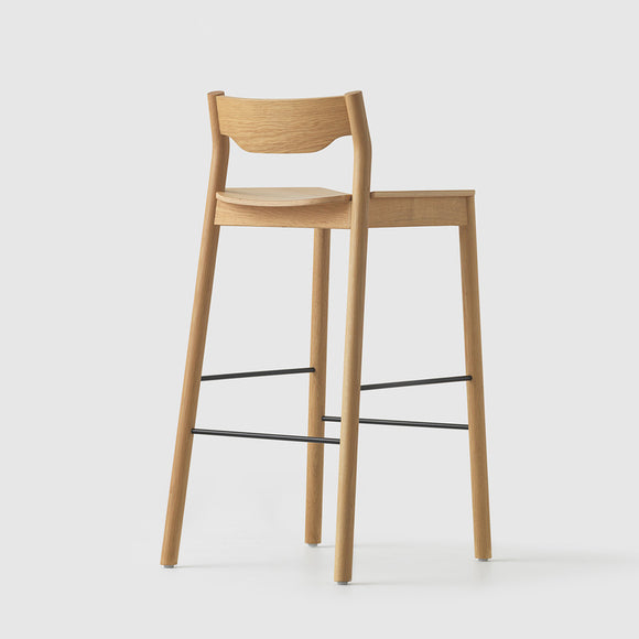 Tangerine Stool with Back