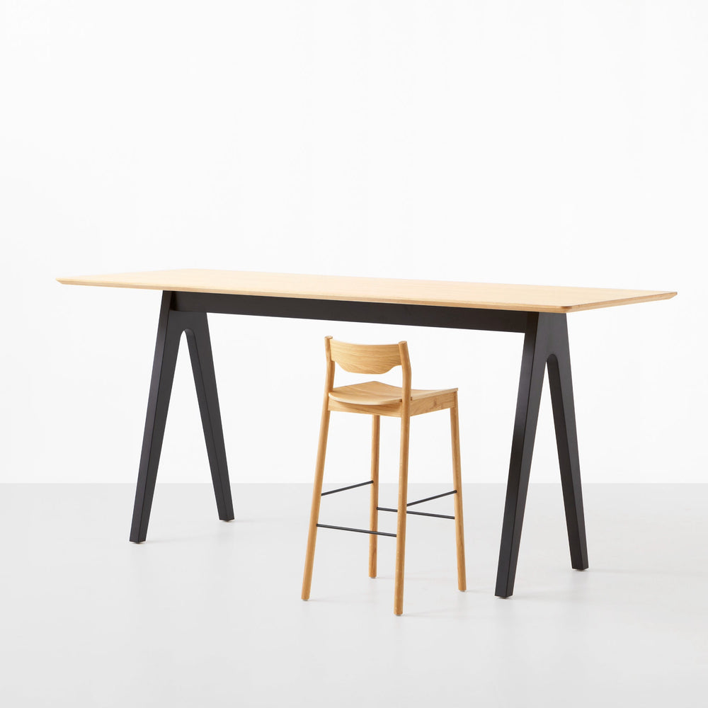 Tangerine Stool with Back
