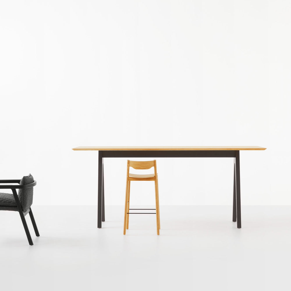 Tangerine Stool with Back