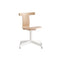 Jiro Swivel Chair  option Natural/White