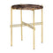 TS Round Side Table  option Brass