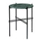 TS Round Side Table  option Green Guatemala Marble