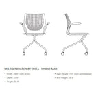MultiGeneration by Knoll - Multipurpose chair - Hybrid Base