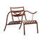 Thinking Man's Lounge Chair  option Terracotta with White Writing