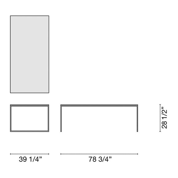 Fronzoni 64 Rectangular Table