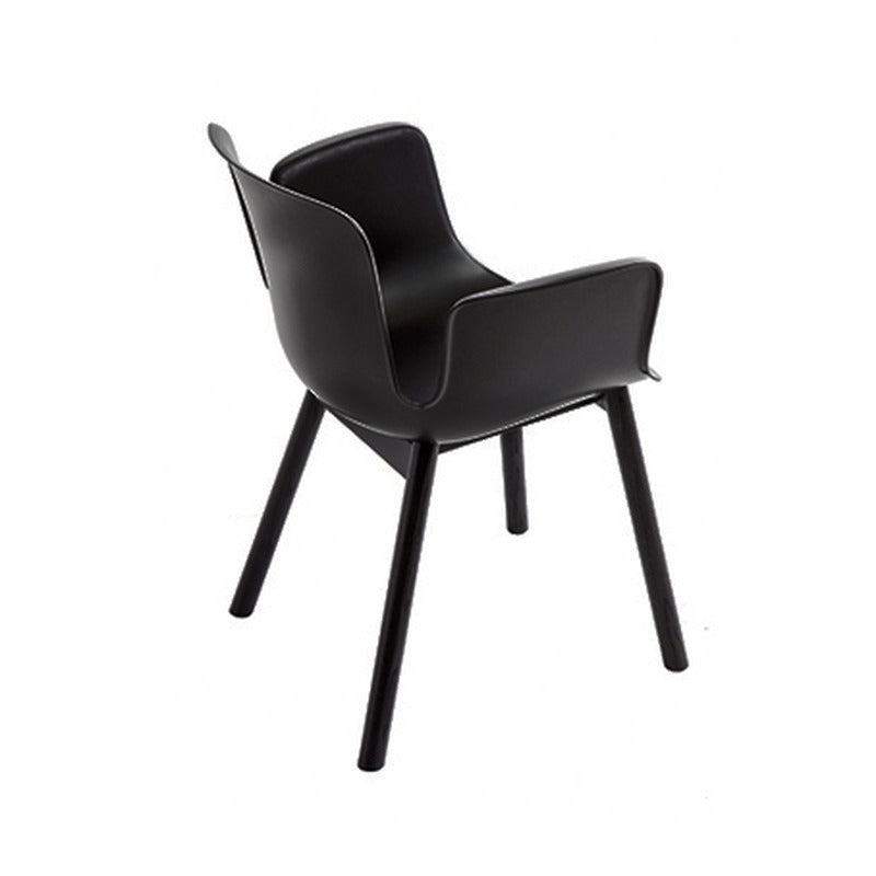 Juli Plastic Chair with Wood Leg