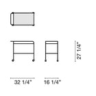 Steel Pipe Drink Trolley