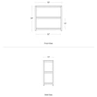 Open Plan Small Low Bookcase