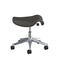 Freedom Saddle Leather Task Stool  option Ticino Charcoal