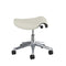 Freedom Saddle Leather Task Stool  option Ticino Glacier