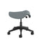 Freedom Saddle Task Stool  option Graphite / Corde 4 Medium Grey