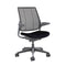 Smart Task Chair  option Dark Gray with Polished Aluminum Trim