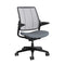 Smart Task Chair  option Monofilament Stripe Platinum / Corde 4 Medium Grey