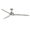 Artiste Outdoor LED Ceiling Fan  option Brushed Nickel / Silver