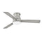 Trey Outdoor Flush Mount LED Ceiling Fan  option Brushed Nickel / Silver