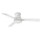 Trey Outdoor Flush Mount LED Ceiling Fan  option Matte White / Matte White