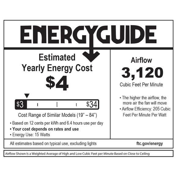 Trey Outdoor Flush Mount LED Ceiling Fan