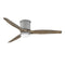 Hover Outdoor Flush Mount LED Ceiling Fan  option Graphite / Driftwood