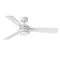 Ventus LED Ceiling Fan  option Matte White finish with Matte White / Weathered Wood reversible blades