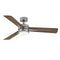 Ventus LED Ceiling Fan  option Pewter finish with Driftwood / Teak reversible blades
