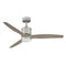 Hover Outdoor LED Ceiling Fan  option Brushed Nickel / Weathered Wood