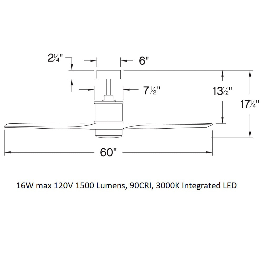 Hover Outdoor LED Ceiling Fan