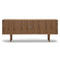 CH825 Credenza with Solid Wood Legs  option Walnut / Oil