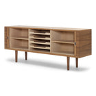 CH825 Credenza with Solid Wood Legs
