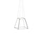 Z-Bar Rise Square Pendant Light  option Silver