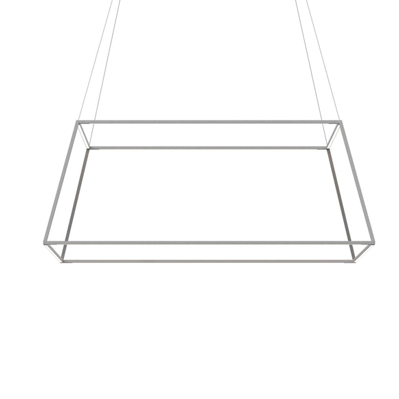 Z-Bar Rise Square Pendant Light
