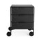 Matte Mobil 3 Drawer Trolley  option Black