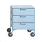 Matte Mobil 3 Drawer Trolley  option Pale Blue