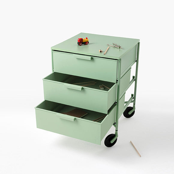 Matte Mobil 3 Drawer Trolley