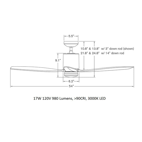 LeatherLuxe LED Ceiling Fan