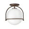 Somerset Semi Flush Mount  option Buckeye Bronze