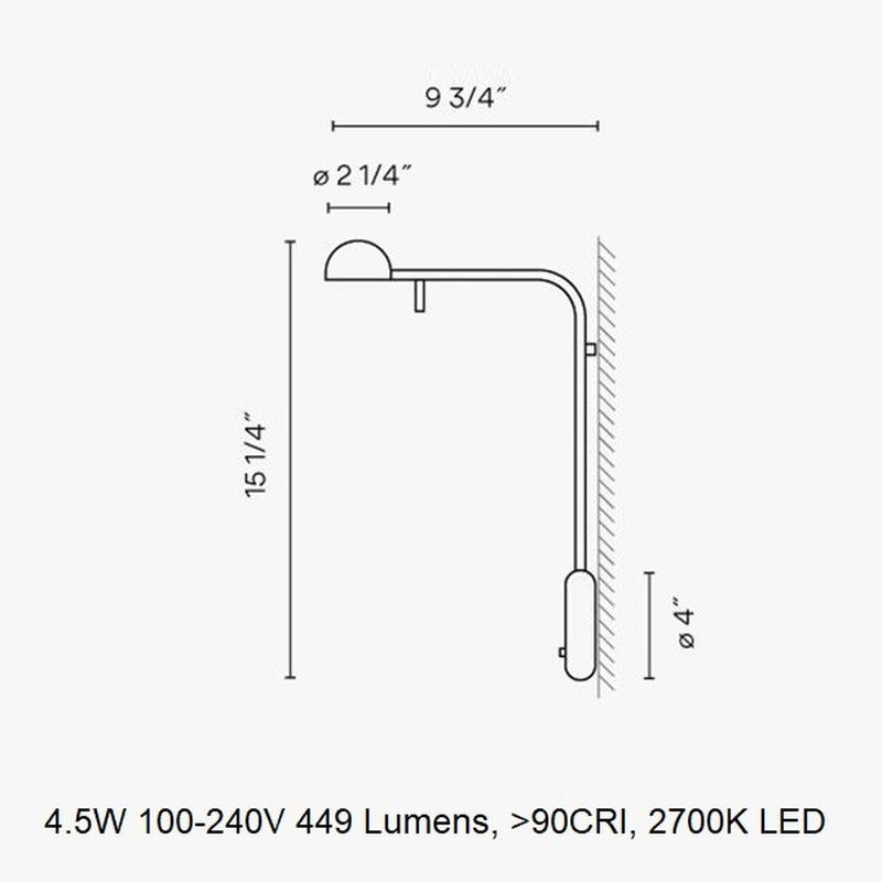 Pin 1680 Wall Light