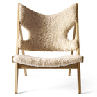 Knitting Lounge Chair Sheepskin Upholstery